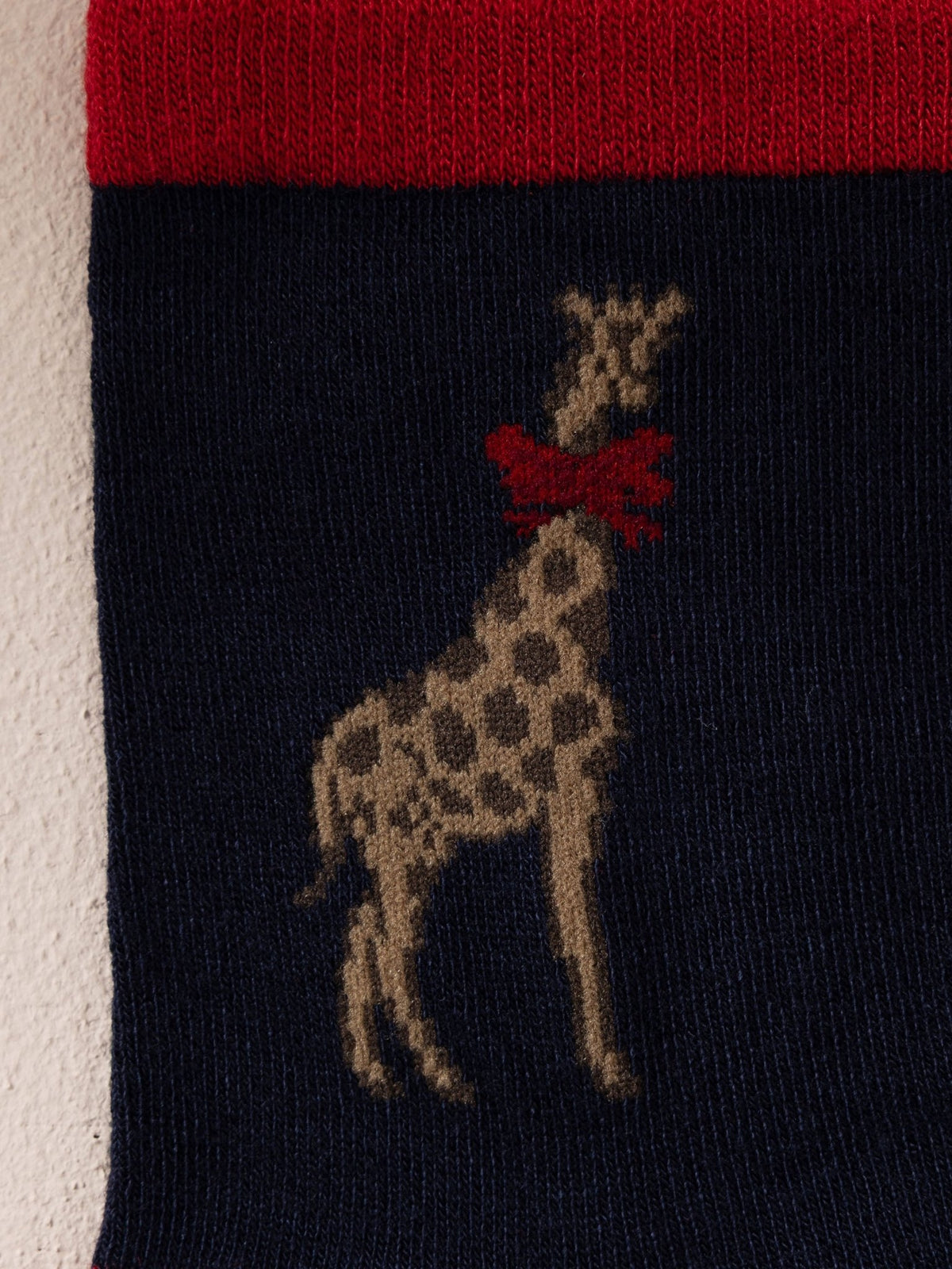 Young Ideas & Henmores -Festive Giraffes Bauble Socks -Navy -OS