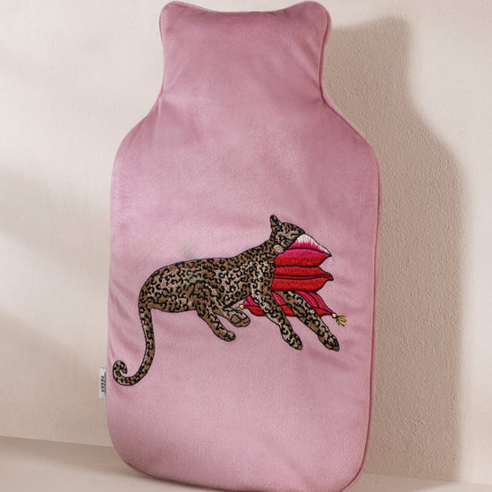 Young Ideas & Henmores -Hot Water Bottle Cover -Sleep Leopard Camel -OS