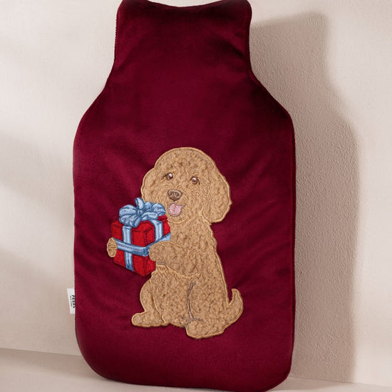 Young Ideas & Henmores -Hot Water Bottle Cover -Red Check Chip -OS
