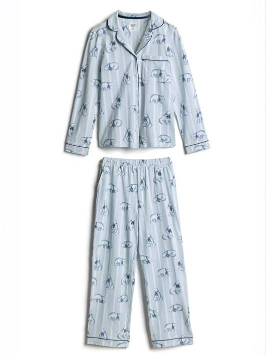 Young Ideas & Henmores -Organic Cotton Polar Bear Long Pyjama Set -White -8