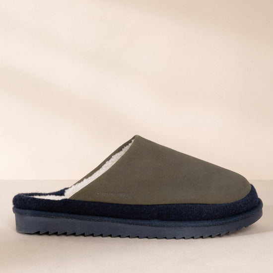 Young Ideas & Henmores -Plain Slippers -Khaki -S