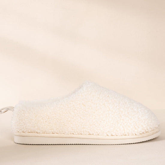 Young Ideas & Henmores -Plain Slippers -Off White -S