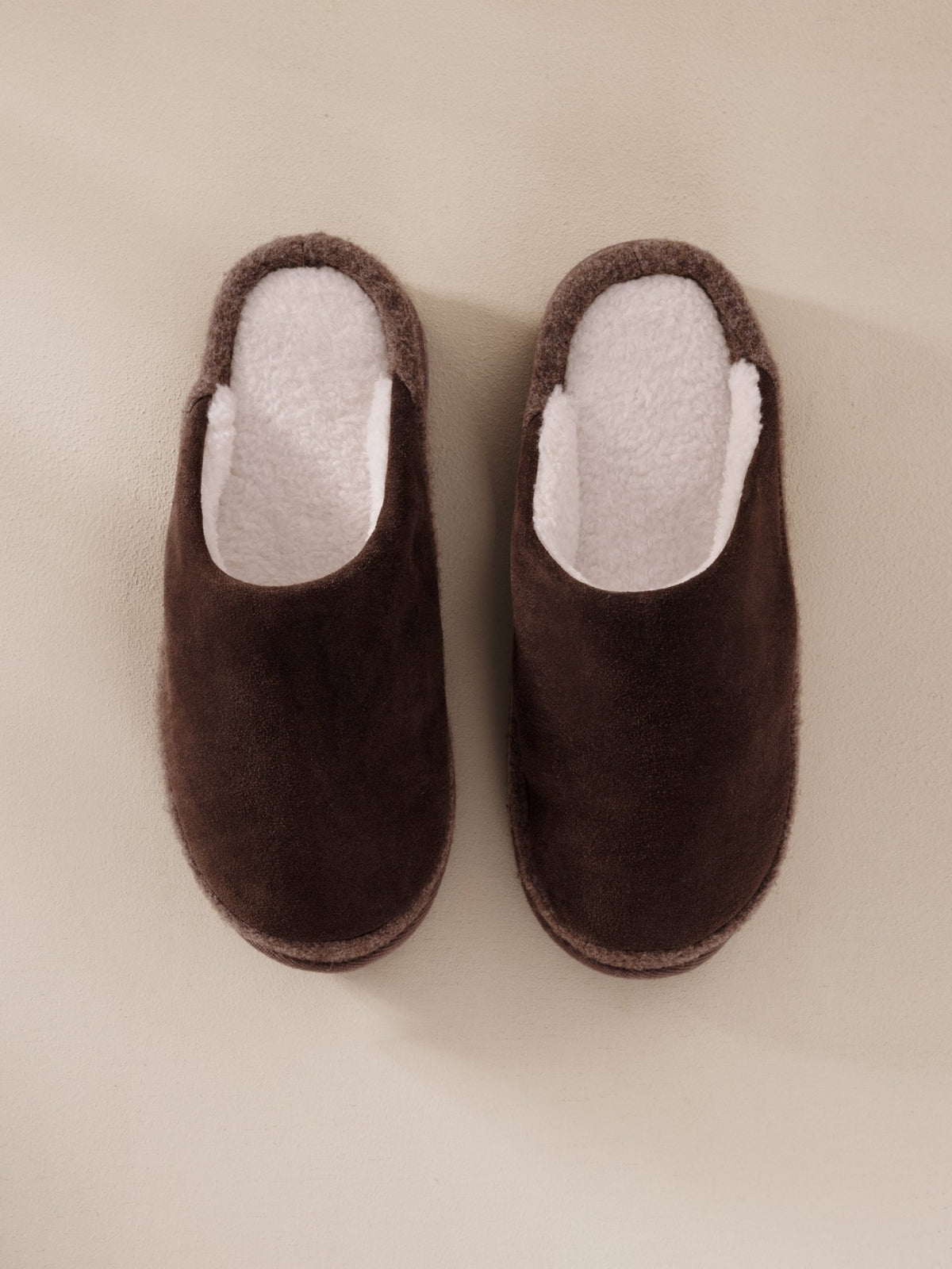 Young Ideas & Henmores -Plain Slippers -Dark Brown -S