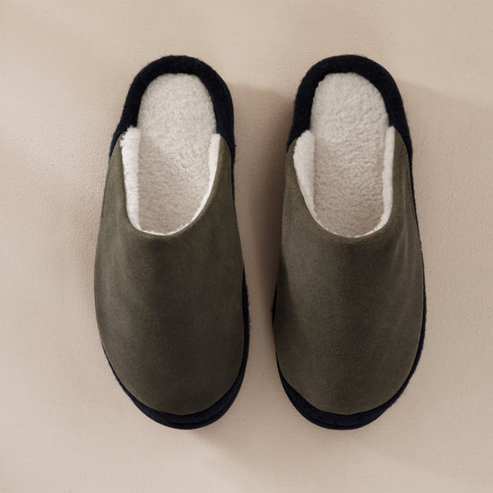 Young Ideas & Henmores -Plain Slippers -Khaki -S