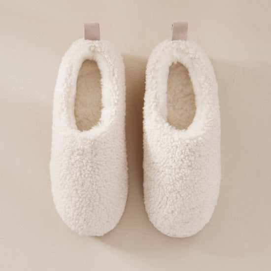 Young Ideas & Henmores -Plain Slippers -Off White -S