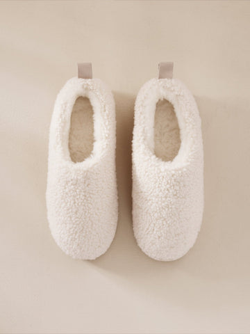 Young Ideas & Henmores -Plain Slippers -Off White -S