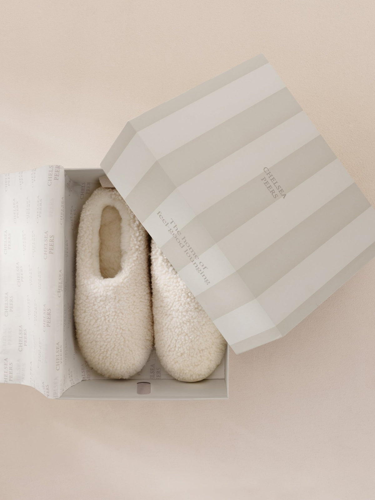 Young Ideas & Henmores -Plain Slippers -Off White -S