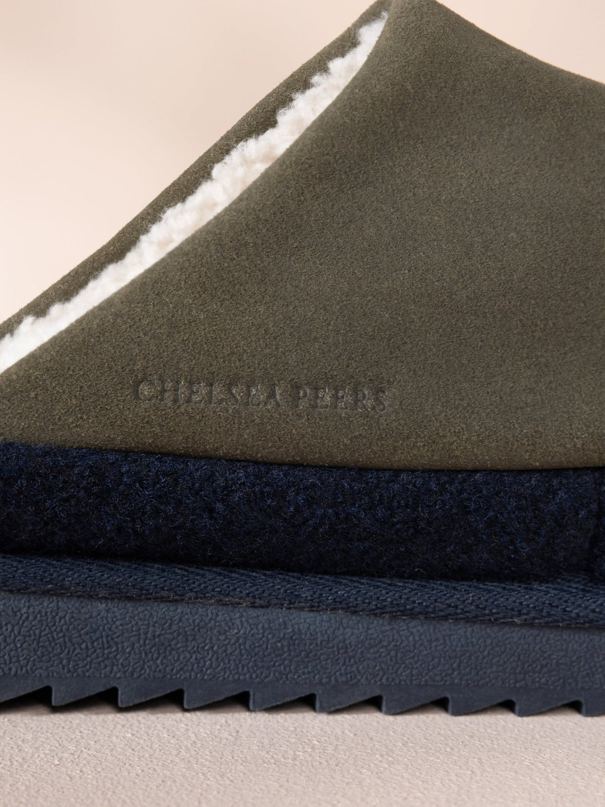 Young Ideas & Henmores -Plain Slippers -Khaki -S