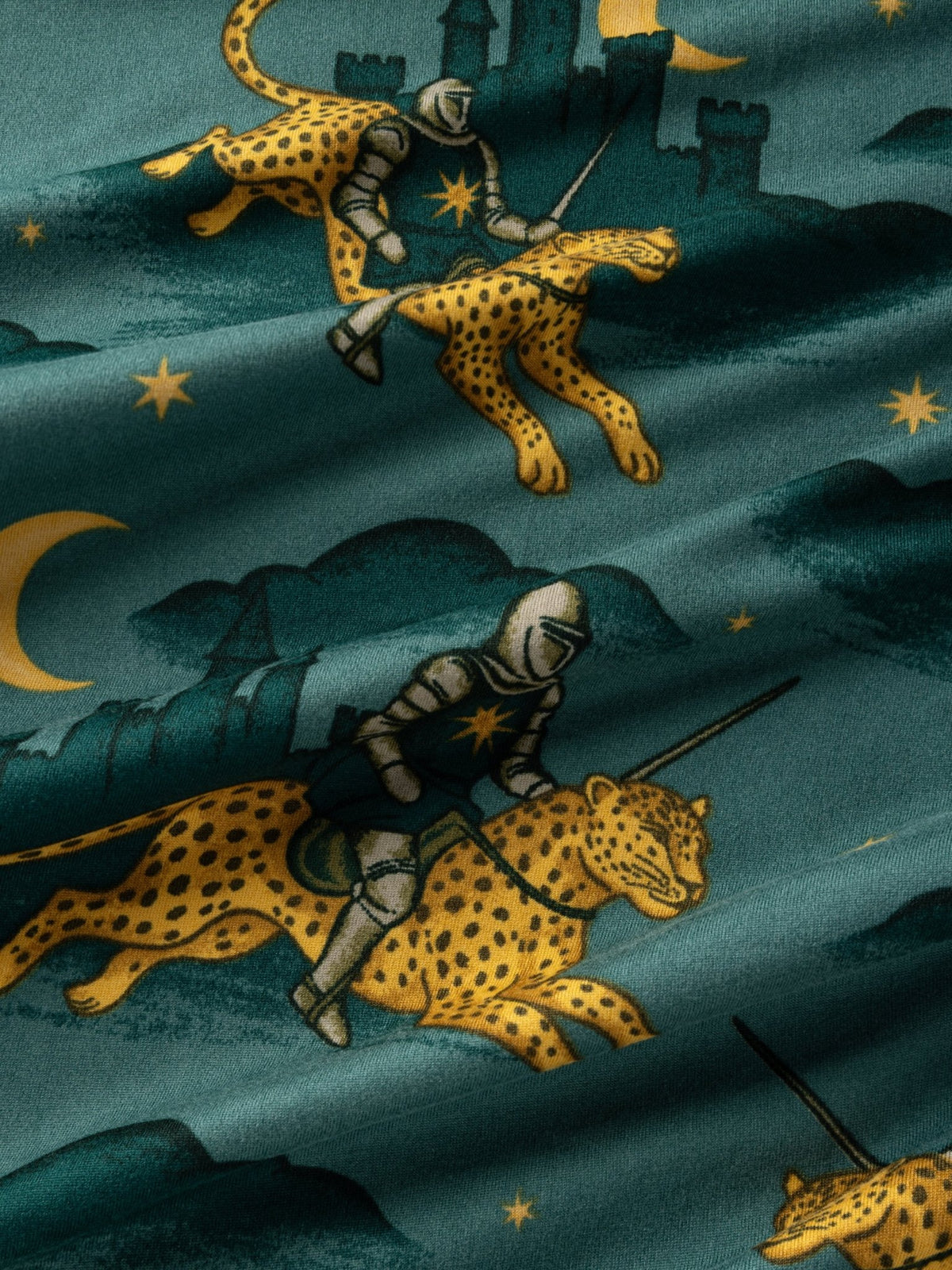Young Ideas & Henmores -Riding Knight Long Pyjama Set -Turquoise -M