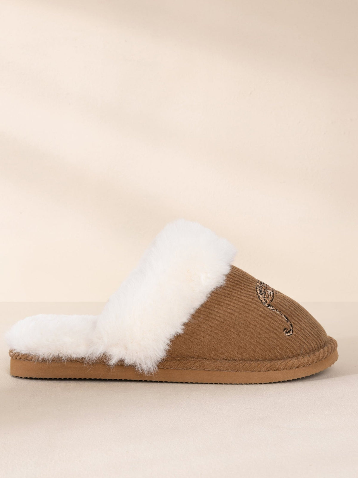 Young Ideas & Henmores -Sleeping Leopard Slippers -Brown -S