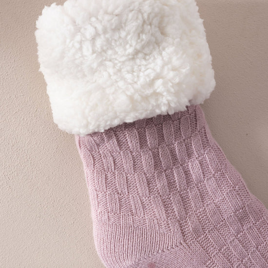 Young Ideas & Henmores -Slipper Socks -Plain Pink -OS