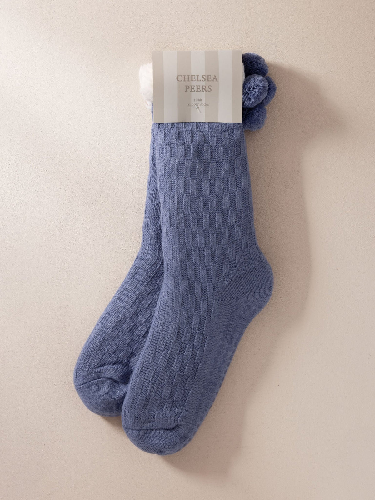 Young Ideas & Henmores -Slipper Socks -Plain Pink -OS