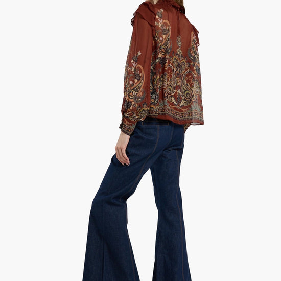 Young Ideas & Henmores -Alicia Top -Montara Rust -XS