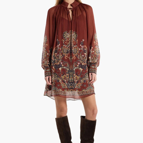 Young Ideas & Henmores -Hilda Dress -Montara Rust -XS