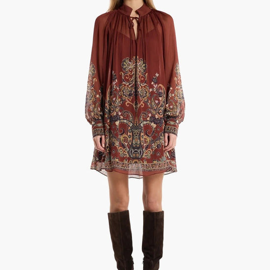 Young Ideas & Henmores -Hilda Dress -Montara Rust -XS