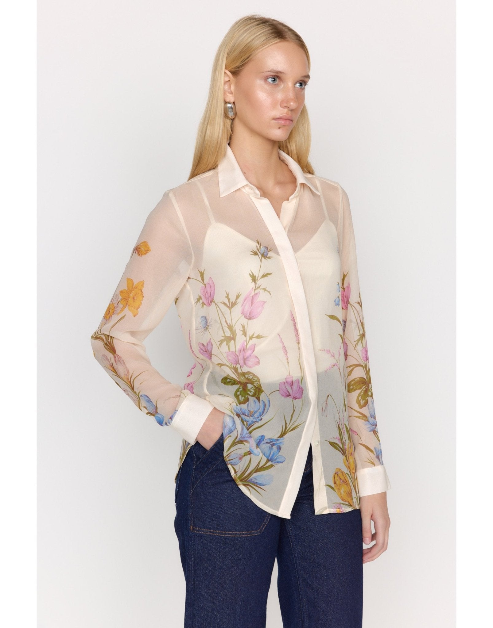Young Ideas/Henmores - Klein Botanic Bliss Shirt - Cream Multi - 10