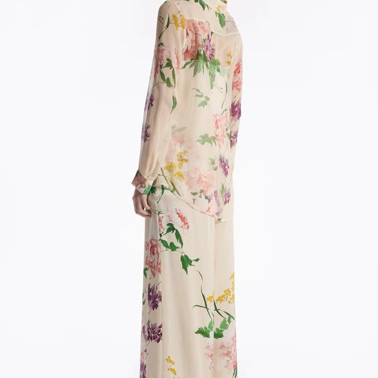 Young Ideas & Henmores - Klein Floral Tranquility Shirt - Ivory Tranquility - 8
