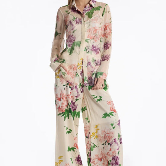 Young Ideas & Henmores - Klein Floral Tranquility Shirt - Ivory Tranquility - 8