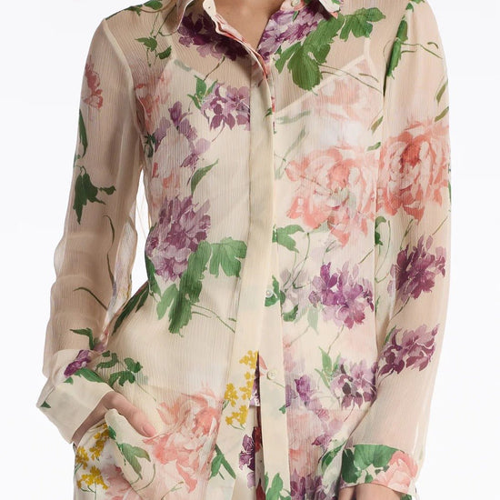 Young Ideas & Henmores - Klein Floral Tranquility Shirt - Ivory Tranquility - 8