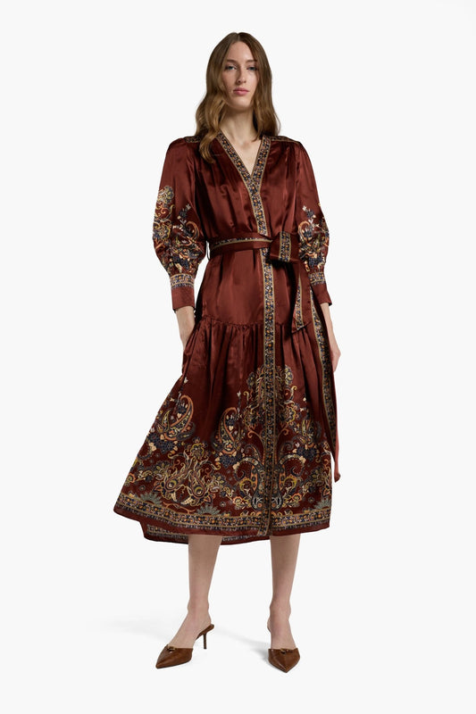 Young Ideas & Henmores -Layla Dress -Montara Rust -XS