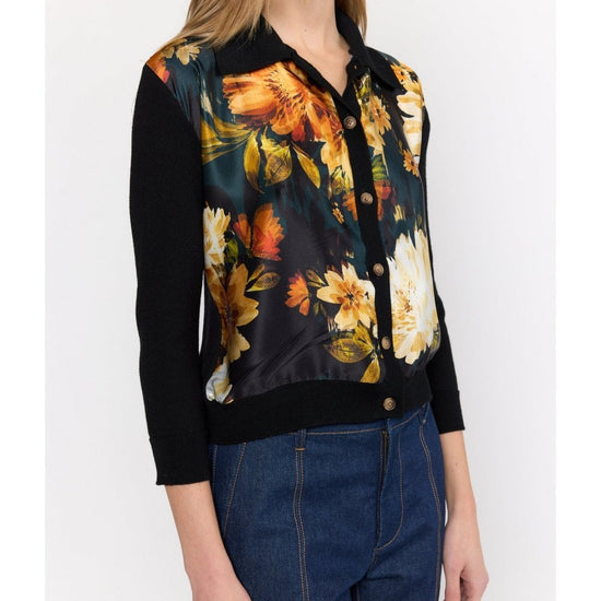 Young Ideas/Henmores - Sellia Silk Wool Cardigan - Amber Glow - S