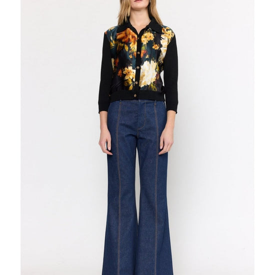 Young Ideas/Henmores - Sellia Silk Wool Cardigan - Amber Glow - S