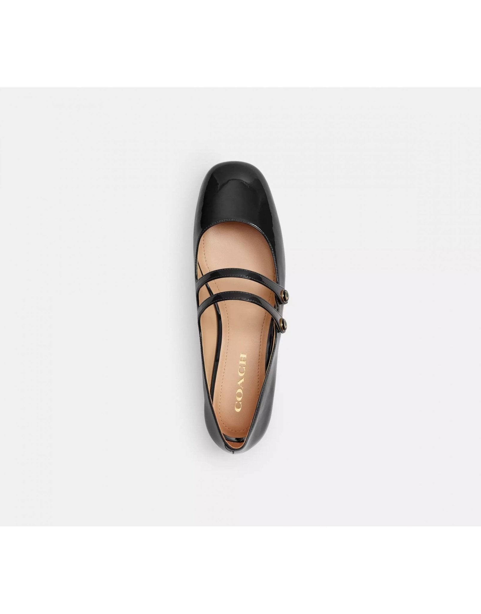 Young Ideas/Henmores - Winley Patent Mary Jane Flat - Black - 4