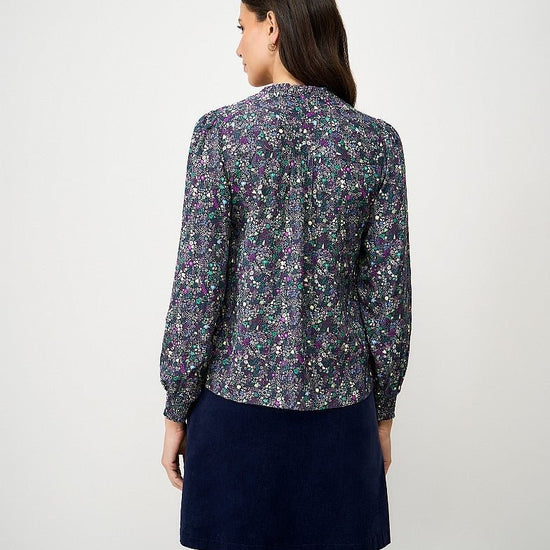 Young Ideas & Henmores - Celeste Frill Neck Blouse - Meadow - 8