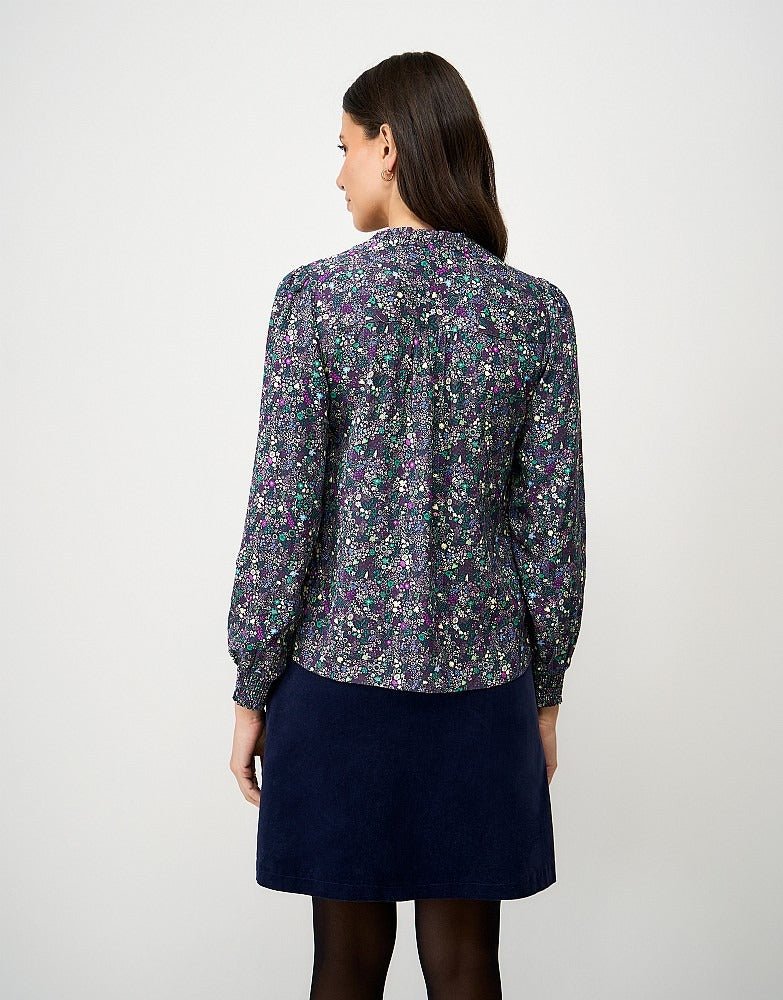 Young Ideas & Henmores - Celeste Frill Neck Blouse - Meadow - 8