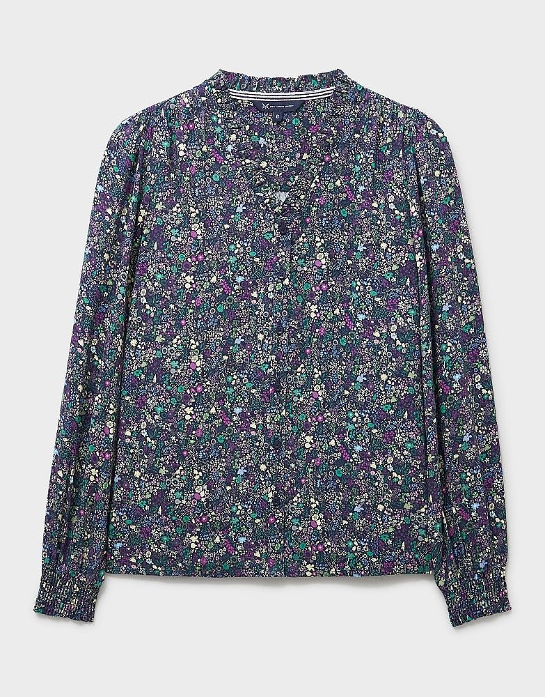 Young Ideas & Henmores - Celeste Frill Neck Blouse - Meadow - 8