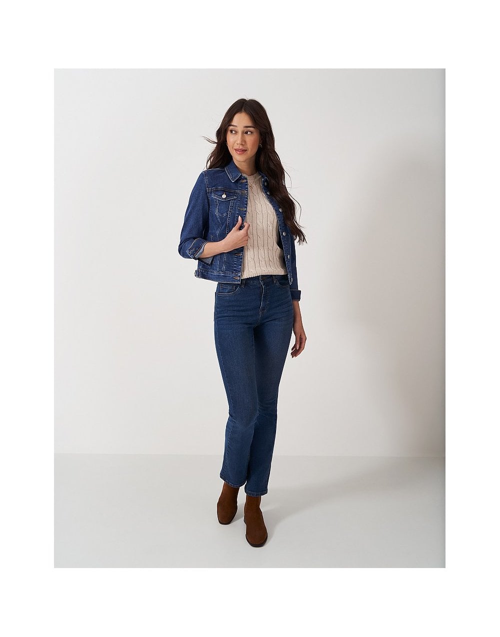 Young Ideas/Henmores - Denim Western Jacket - Mid Wash - 8