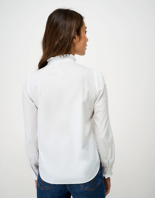 Young Ideas & Henmores - Emilia Frill Blouse - White - 8
