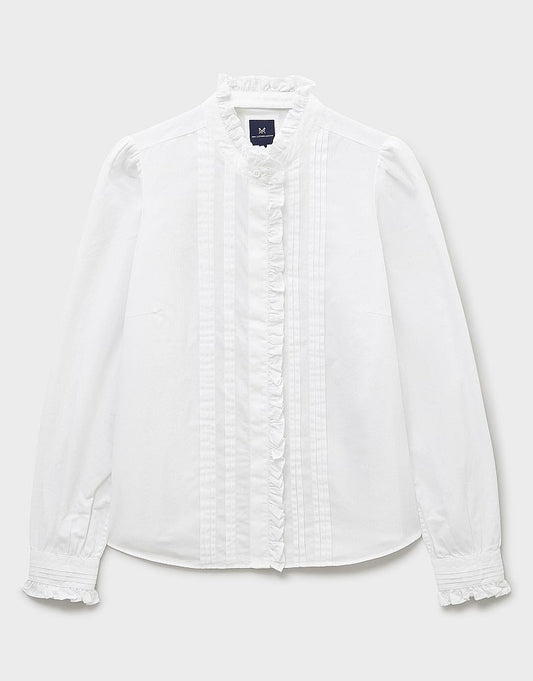 Young Ideas & Henmores - Emilia Frill Blouse - White - 8