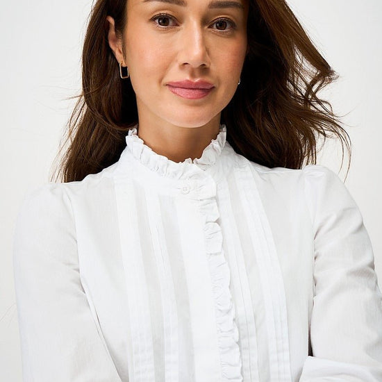 Young Ideas & Henmores - Emilia Frill Blouse - White - 8