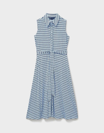 Young Ideas & Henmores - Emma Sleeveless Jersey Shirt Dress - Blue Wave Glo - 8