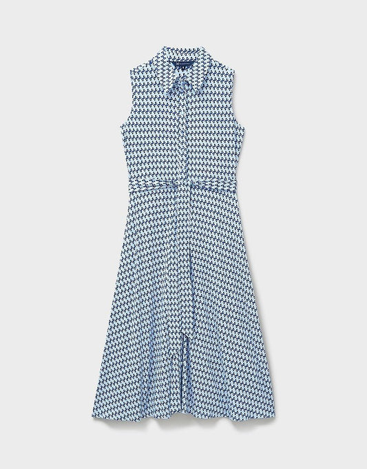 Young Ideas & Henmores - Emma Sleeveless Jersey Shirt Dress - Blue Wave Glo - 8