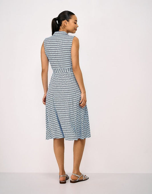 Young Ideas & Henmores - Emma Sleeveless Jersey Shirt Dress - Blue Wave Glo - 8