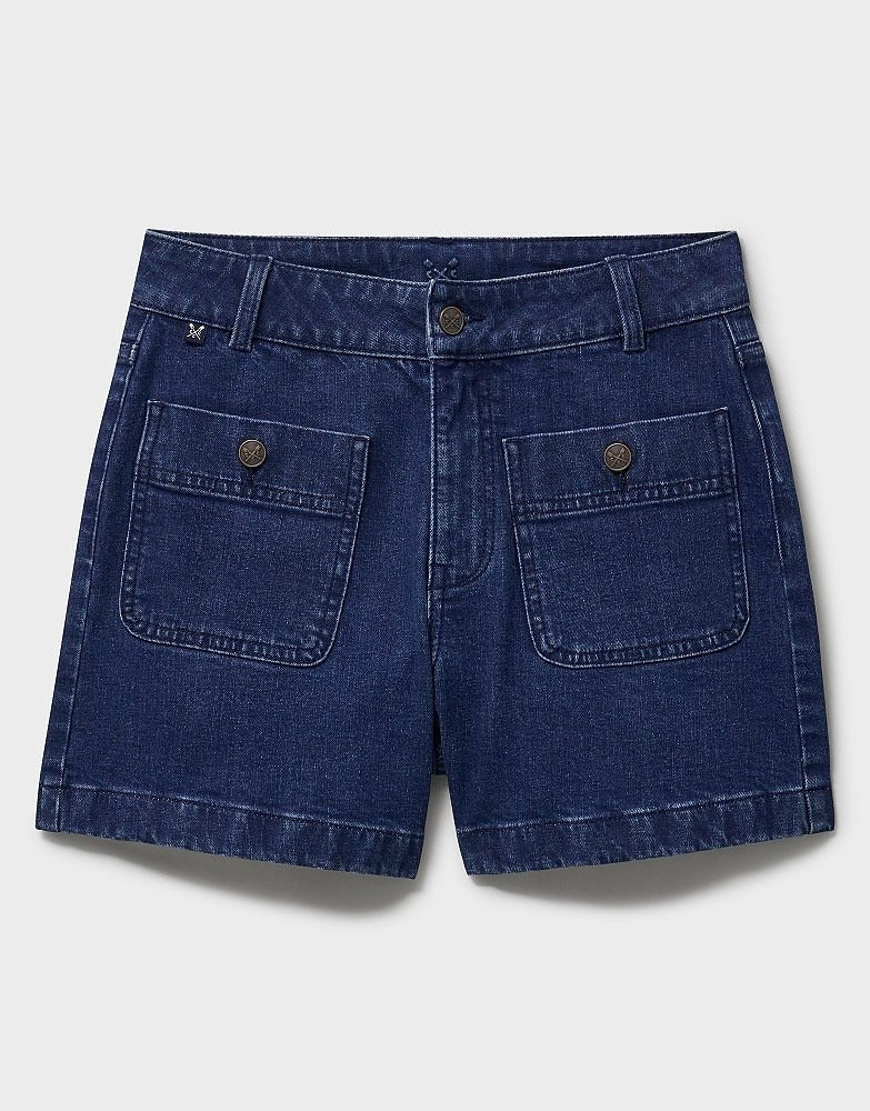 Young Ideas & Henmores - Front Pocket Denim Short - Mid Wash - 8