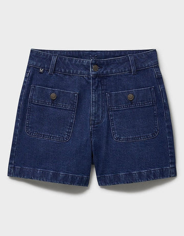 Young Ideas & Henmores - Front Pocket Denim Short - Mid Wash - 8