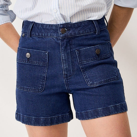 Young Ideas & Henmores - Front Pocket Denim Short - Mid Wash - 8