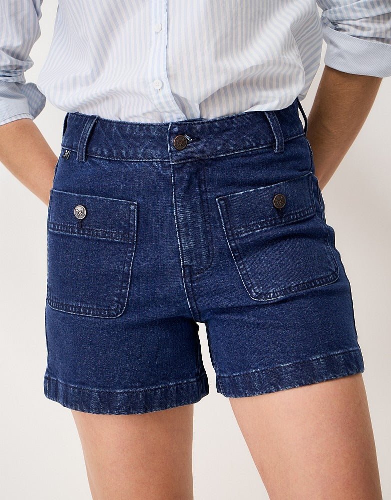 Young Ideas & Henmores - Front Pocket Denim Short - Mid Wash - 8