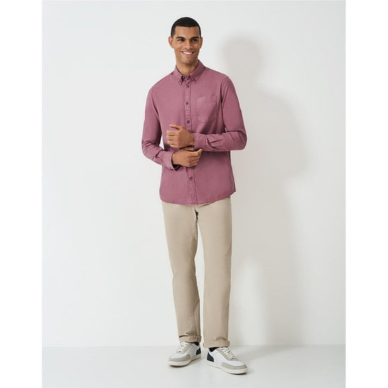 Young Ideas/Henmores - Garment Dyed LS Oxford Shirt - Deco Rose - M