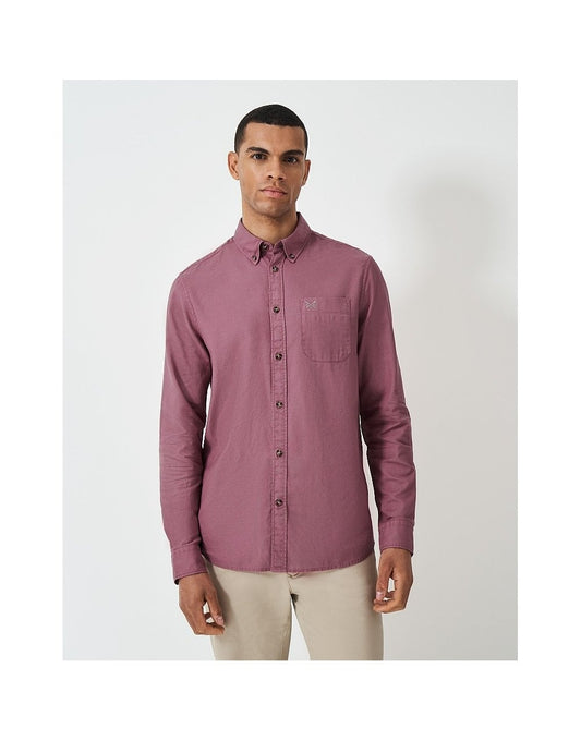 Young Ideas/Henmores - Garment Dyed LS Oxford Shirt - Deco Rose - M