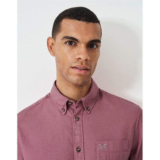 Young Ideas/Henmores - Garment Dyed LS Oxford Shirt - Deco Rose - M