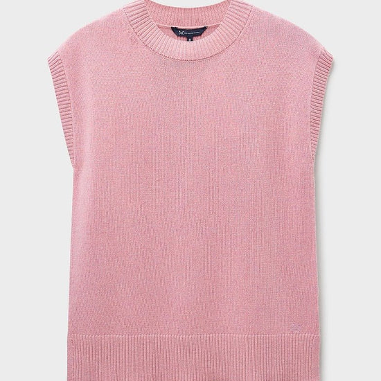 Young Ideas & Henmores -Harmony Crew Neck Vest -Pink -8