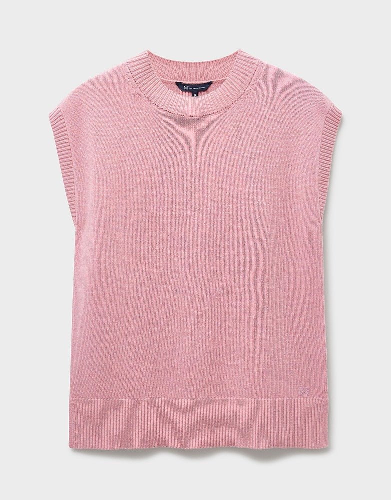 Young Ideas & Henmores -Harmony Crew Neck Vest -Pink -8