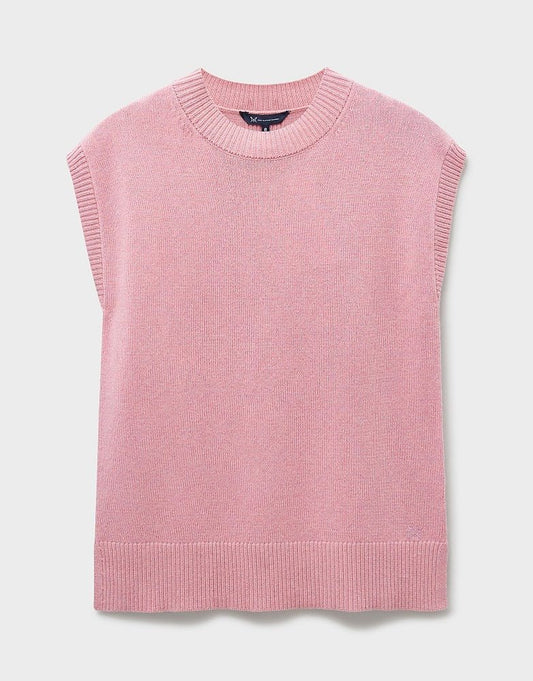 Young Ideas & Henmores -Harmony Crew Neck Vest -Pink -8