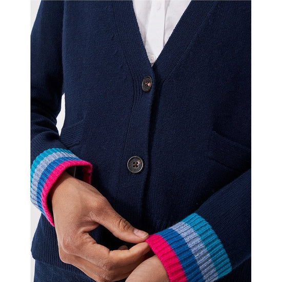 Young Ideas/Henmores - Harmony Relaxed V Neck Cardigan - Heritage Navy - 8