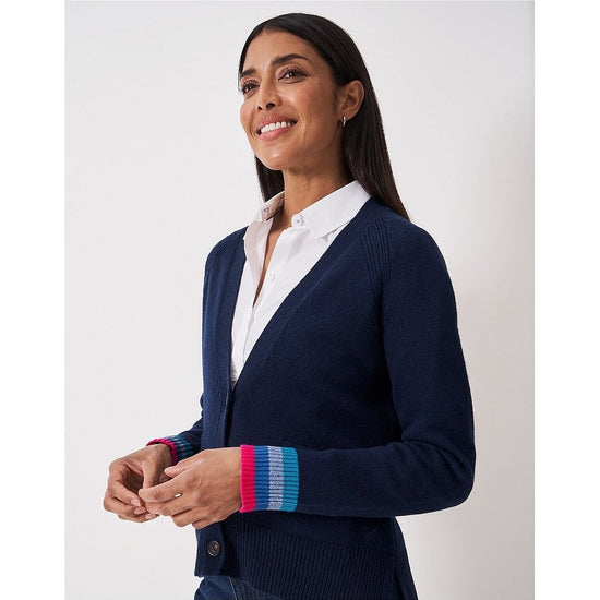 Young Ideas/Henmores - Harmony Relaxed V Neck Cardigan - Heritage Navy - 8