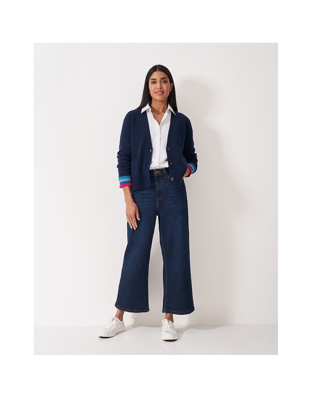 Young Ideas/Henmores - Harmony Relaxed V Neck Cardigan - Heritage Navy - 8